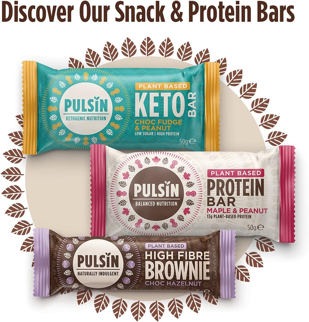 Pulsin - Double Choc Dream High Fibre Brownie - 18 x 35g - 5.3g Fibre, 148 Kcals Per Serving - Gluten Free, Palm Oil Free & Dairy Free Bars-4