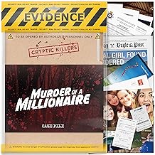 Cryptic Killers Unsolved murder mystery game - Cold Case Files Investigation Detective clues/evidence - Solve the crime - For individuals, date nights & party groups - Murder of a millionaire