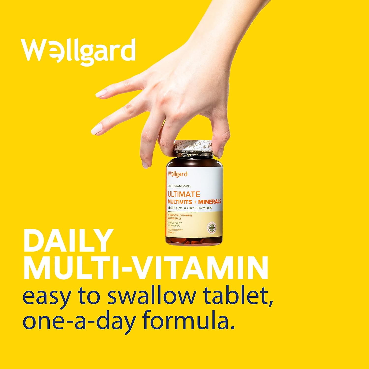 Vegan Multivitamins & Minerals by Wellgard - Vegan Multivitamin Tablets for Men and Women with 24 Essential Active Vitamins & Minerals, Made in UK-2