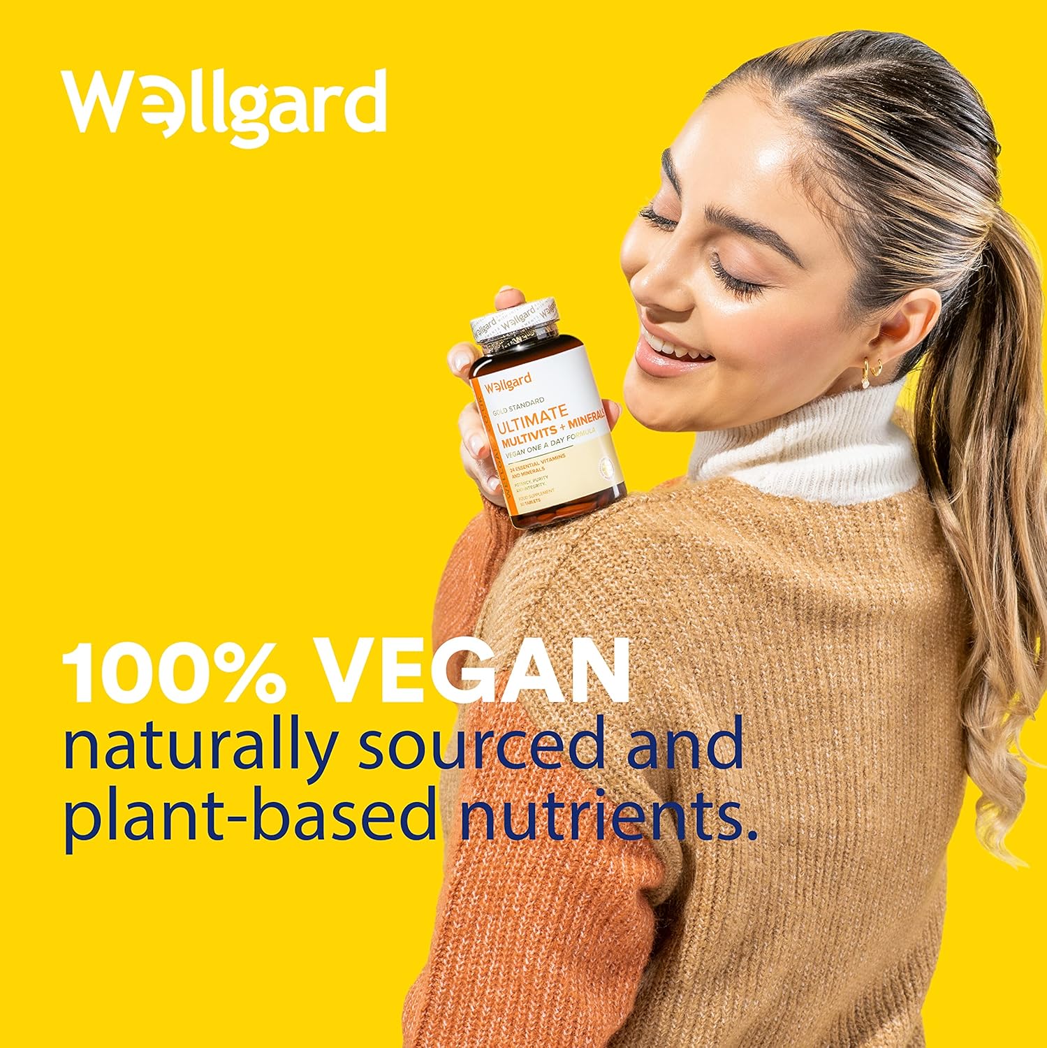 Vegan Multivitamins & Minerals by Wellgard - Vegan Multivitamin Tablets for Men and Women with 24 Essential Active Vitamins & Minerals, Made in UK-4