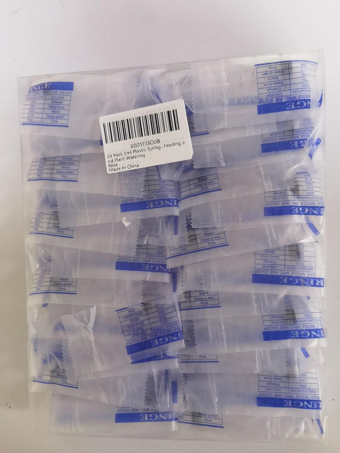 24 Pack 5ml Plastic Syringe with Measurement, Disposable Sterile Syringes, 5 ml Syringe for Liquids, Measuring Syringe Tools for Experimental Measurement, Pet Feeding and Plant Watering-6