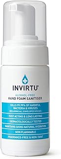 Byotrol INVIRTU Alcohol-free Hand Foam Sanitiser | Fragrance-Free Alcohol-Free & Non-Taint | 100ml