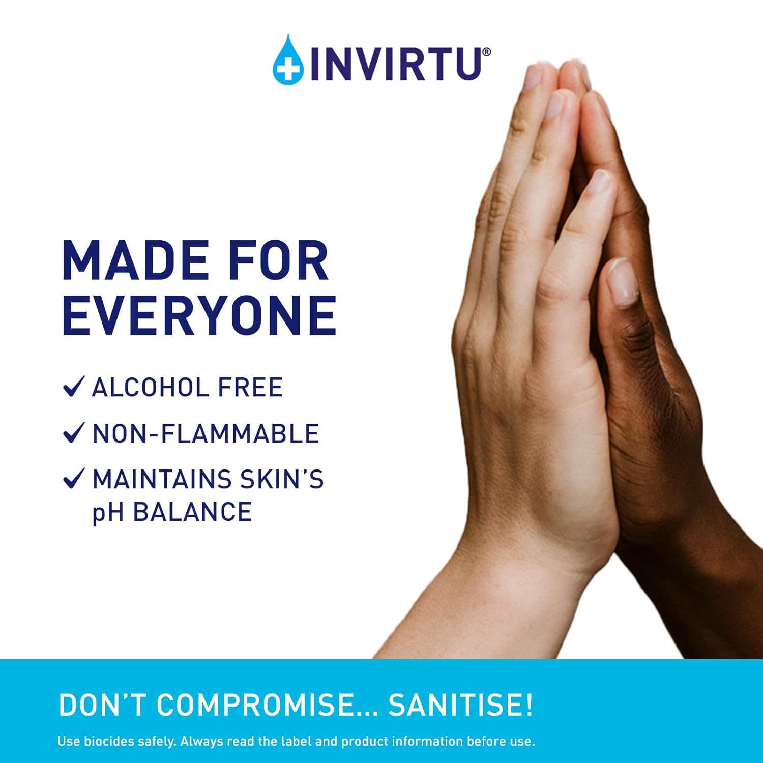 Byotrol INVIRTU Alcohol-free Hand Foam Sanitiser | Fragrance-Free Alcohol-Free & Non-Taint | 100ml-5