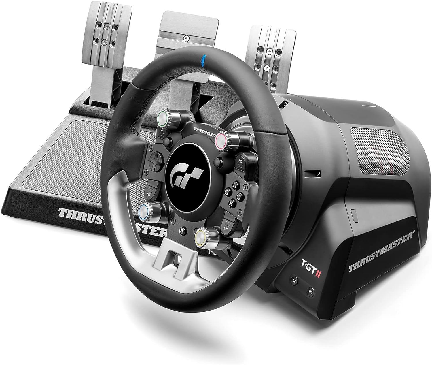 Thrustmaster T-GT II - Official Gran Turismo Licensed Racing Wheel, Base, and Pedal Set with Advanced Force Feedback for PC, PS4, and PS5-0