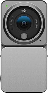 DJI Action 2 Power Combo (32GB) - Action Camera with Extended Battery Module, 155° FOV, Magnetic Attachments, Stabilization Technology, Waterproof Camera Ideal