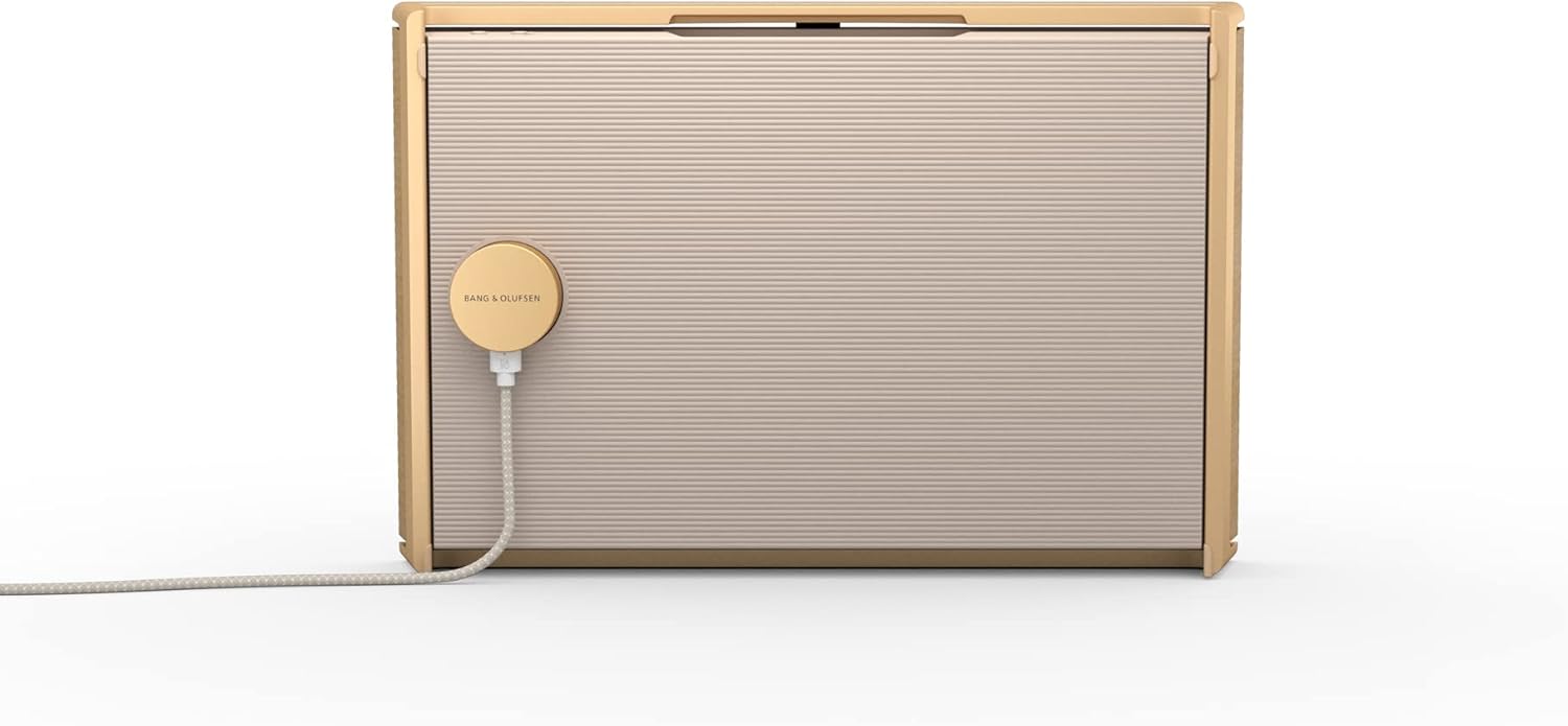 Bang & Olufsen Beosound Level - Wireless Portable WiFi and Bluetooth Speaker, Splash and Dust Resistant, First Ever Cradle to Cradle Certified Circular Speaker, Up to 16 Hours Battery - Gold Tone/Wood-17