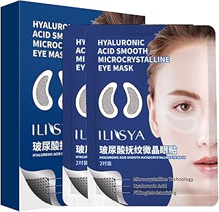 Micro Needle Eye Patches with Hyaluronic Acid Microneedle Eye Mask for Fine Lines Wrinkles Smile Lines Dark Circles Eye Treatment-2 pairs (4 pieces)