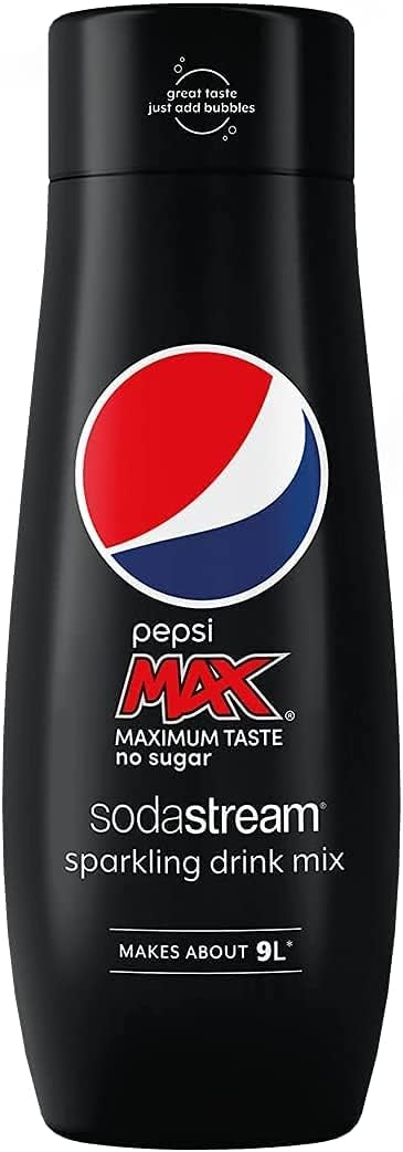 SodaStream Flavours Pepsi Max Sparkling Drink Mix, Soda & Fizzy Drink Maker Concentrate, Diet Pepsi with Maximum Taste & No Sugar, Official Pepsi Cola x SodaStream Syrup - 6 x 440ml Multi Pack-4