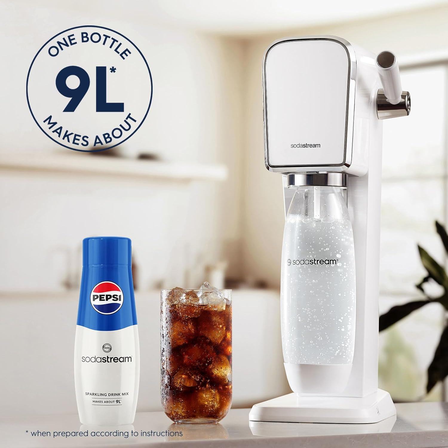 SodaStream Flavours Pepsi Sparkling Drink Mix, Soda & Fizzy Drink Maker Concentrate, Original Pepsi Recipe, Just Add Sparkling Water, Official Pepsi Cola x SodaStream Syrup - 6 x 440ml Multi Pack-1