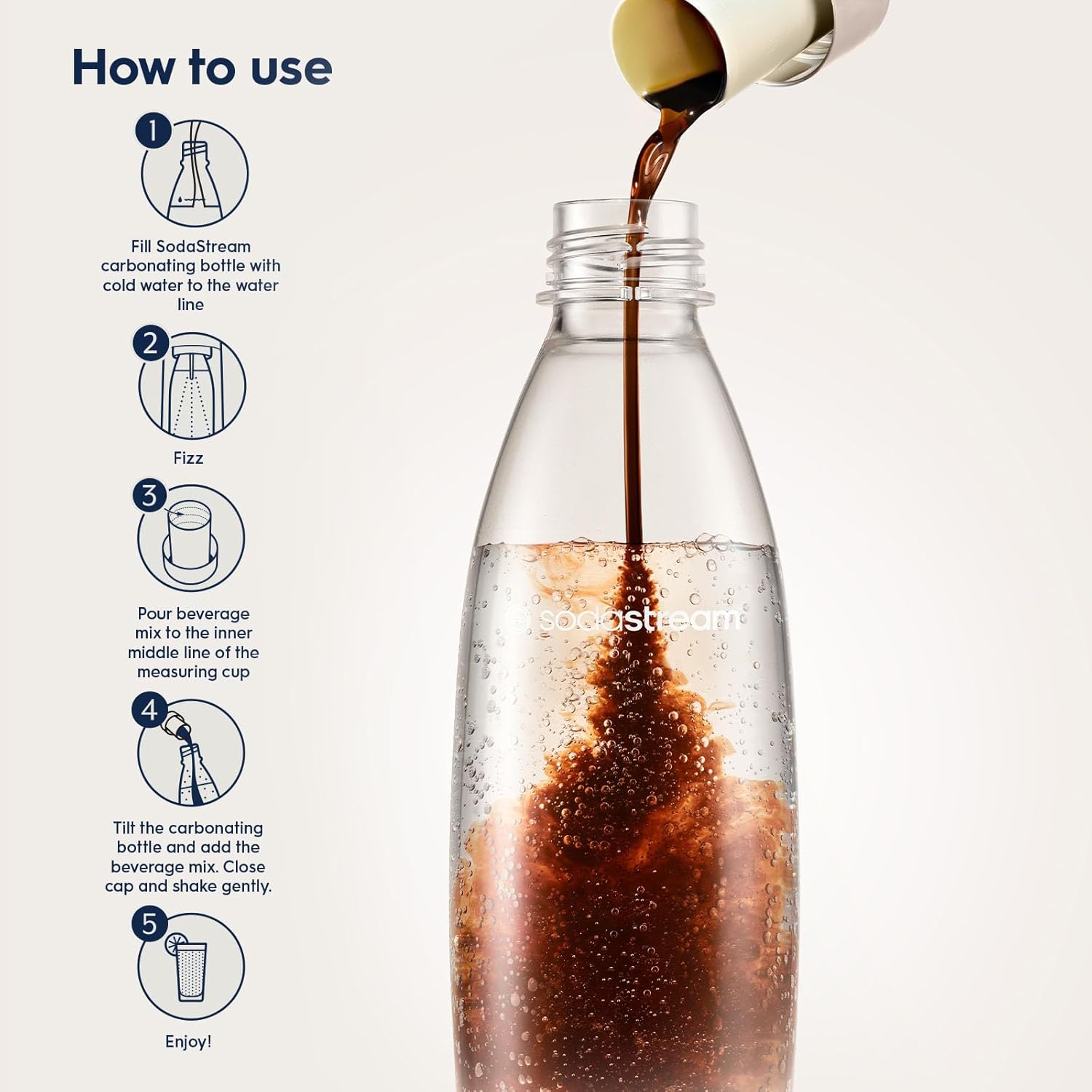 SodaStream Flavours Pepsi Sparkling Drink Mix, Soda & Fizzy Drink Maker Concentrate, Original Pepsi Recipe, Just Add Sparkling Water, Official Pepsi Cola x SodaStream Syrup - 6 x 440ml Multi Pack-2