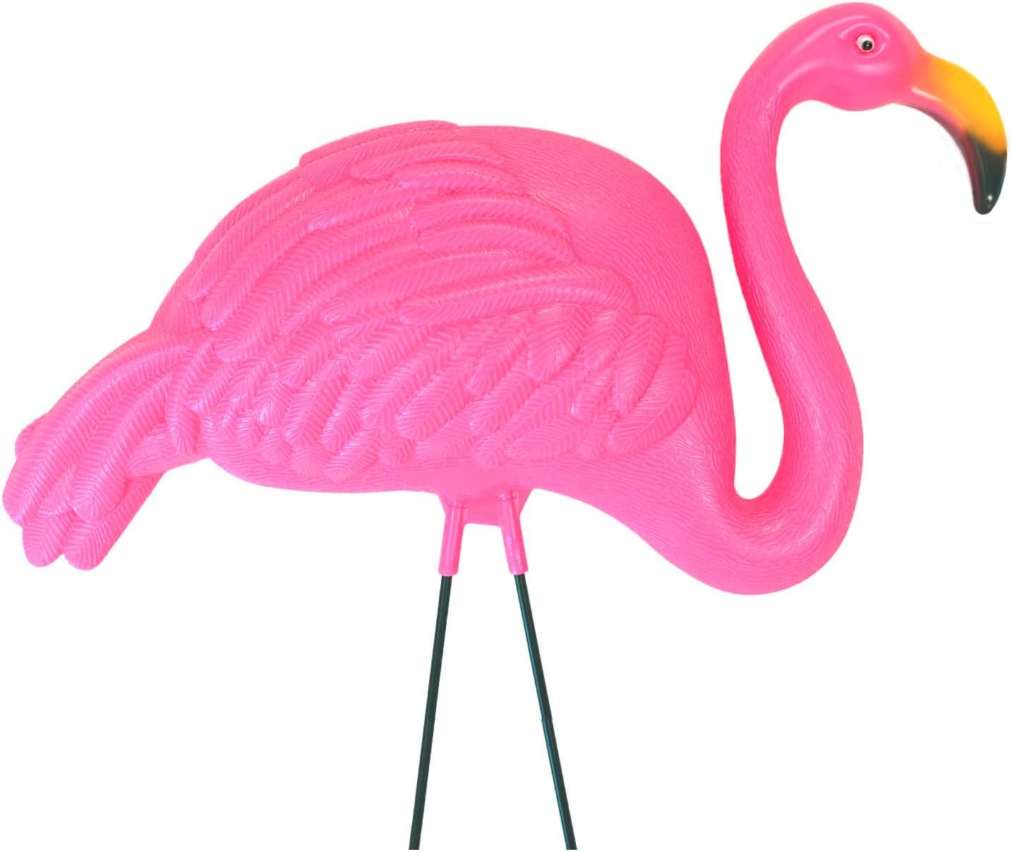 GiftExpress Large Bright Pink Flamingo Yard Ornament/Flamingo Garden Statue/Pink Flamingo Garden Yard Decor (Pack of 4)-3