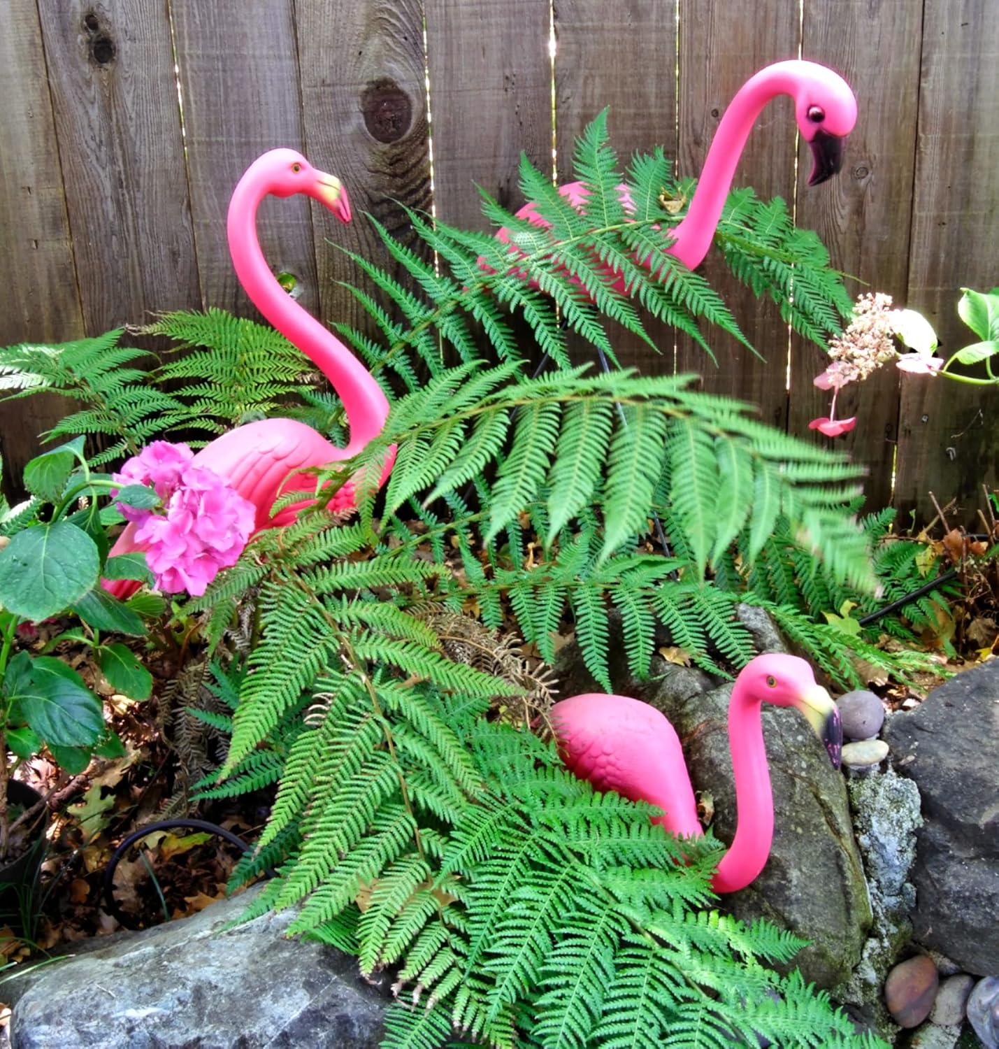 GiftExpress Large Bright Pink Flamingo Yard Ornament/Flamingo Garden Statue/Pink Flamingo Garden Yard Decor (Pack of 4)-4