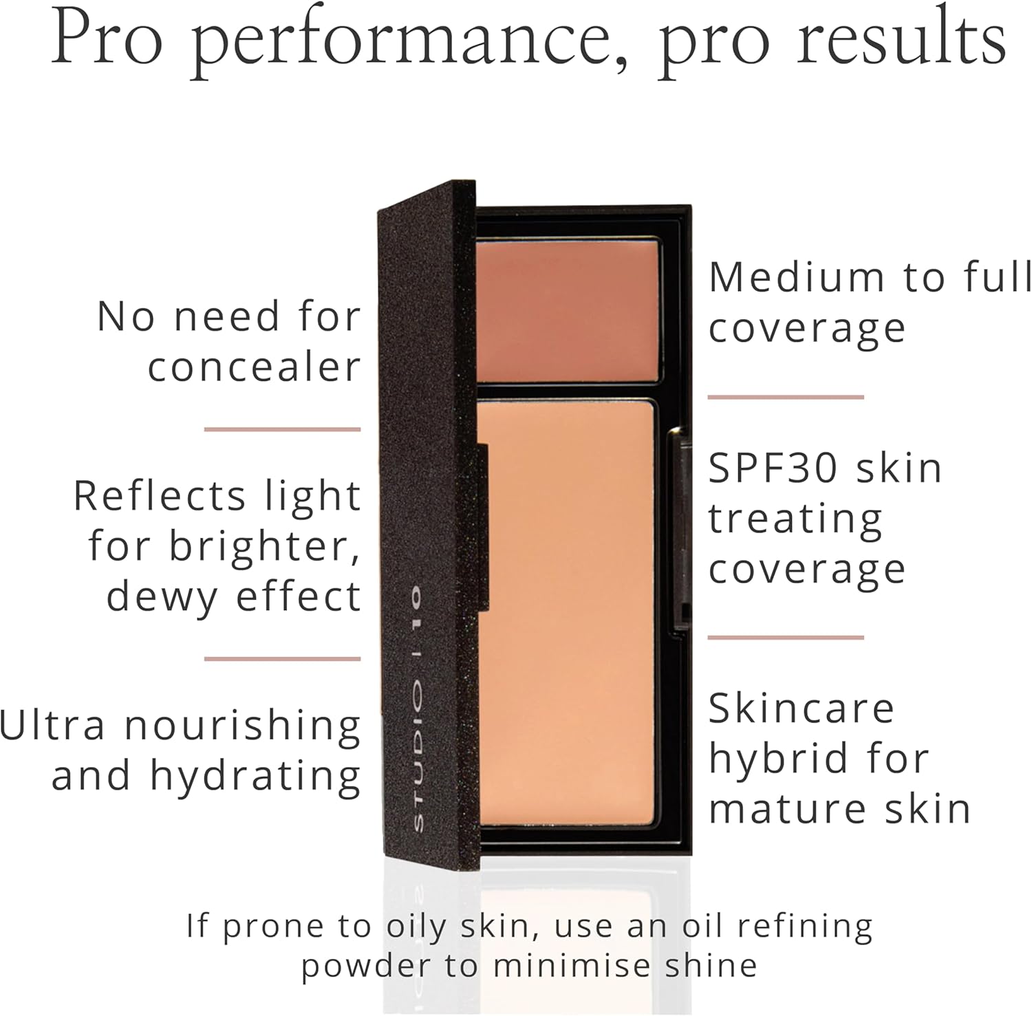 Studio 10 Perfect Canvas SPF30 Treatment Foundation - Serum Foundation Cream - Luminous Skin Perfecting Cream Foundation for Mature Skin - SPF30 (Soft Dark Shade)-2