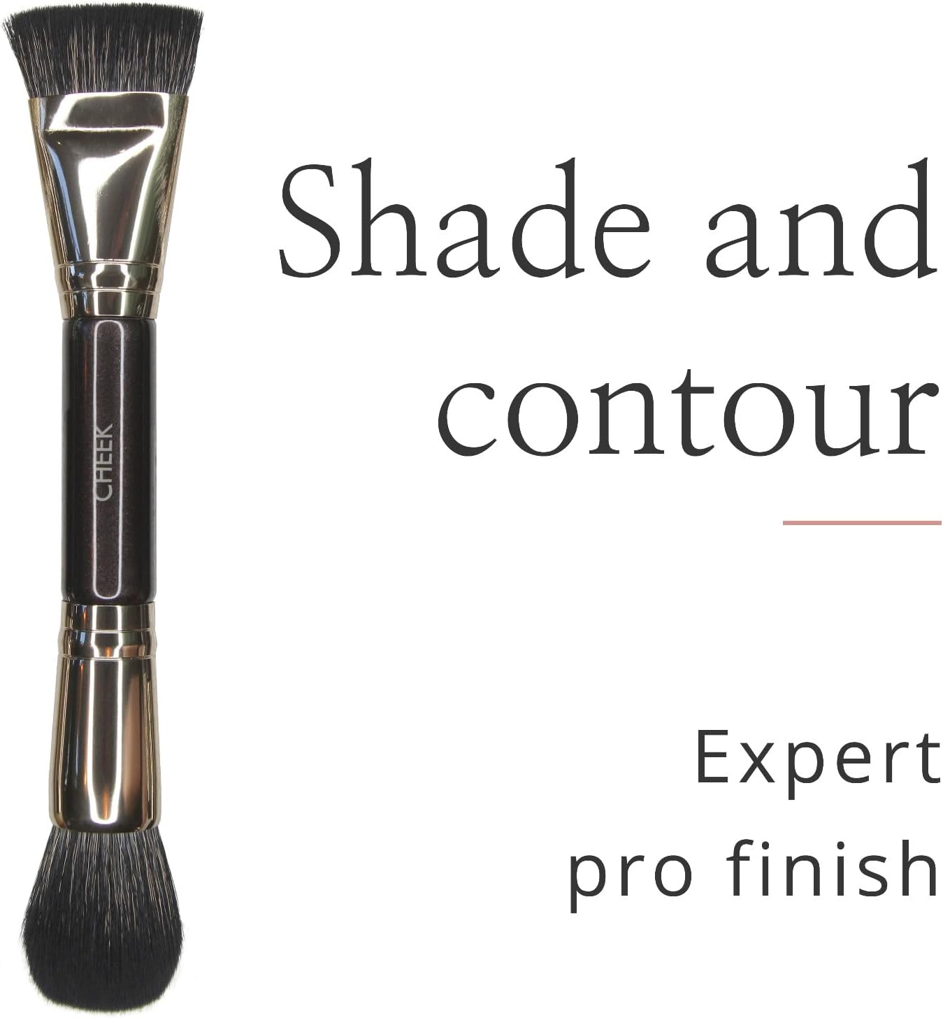 Studio 10 | Pro-quality Double Ended Cheek & Contouring Brush for Perfect Blush, Bronzer or Highlighting-1