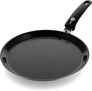 Greenpan Torino Healthy Ceramic Nonstick 28 cm Pancake Crepe Frying Pan Skillet, PFAS Free, Induction, Oven Safe up to 160°C, Black