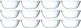 Cristal D'arques Coupelle Glass Bowls - Glass Dessert Ice Cream Bowls - Set of 12 - Diameter 14cm