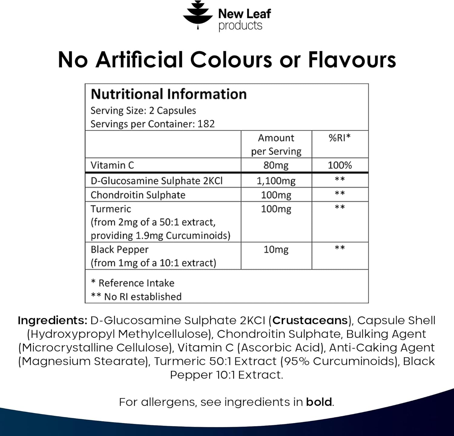 Glucosamine and Chondroitin High Strength - Enriched With Turmeric And Vitamin C - Glucosamine Sulphate Chondroitin Sulphate, Food Supplement - Contributes To The Normal Function of Bones 365 Capsules-6