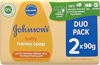 Johnson's Baby Honey soap Duo, Yellow, 90 g (Pack of 2)