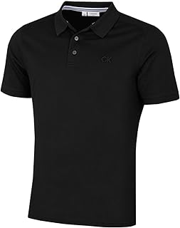 Calvin Klein Mens 2024 North Coast Moisture Wicking Polo Shirt