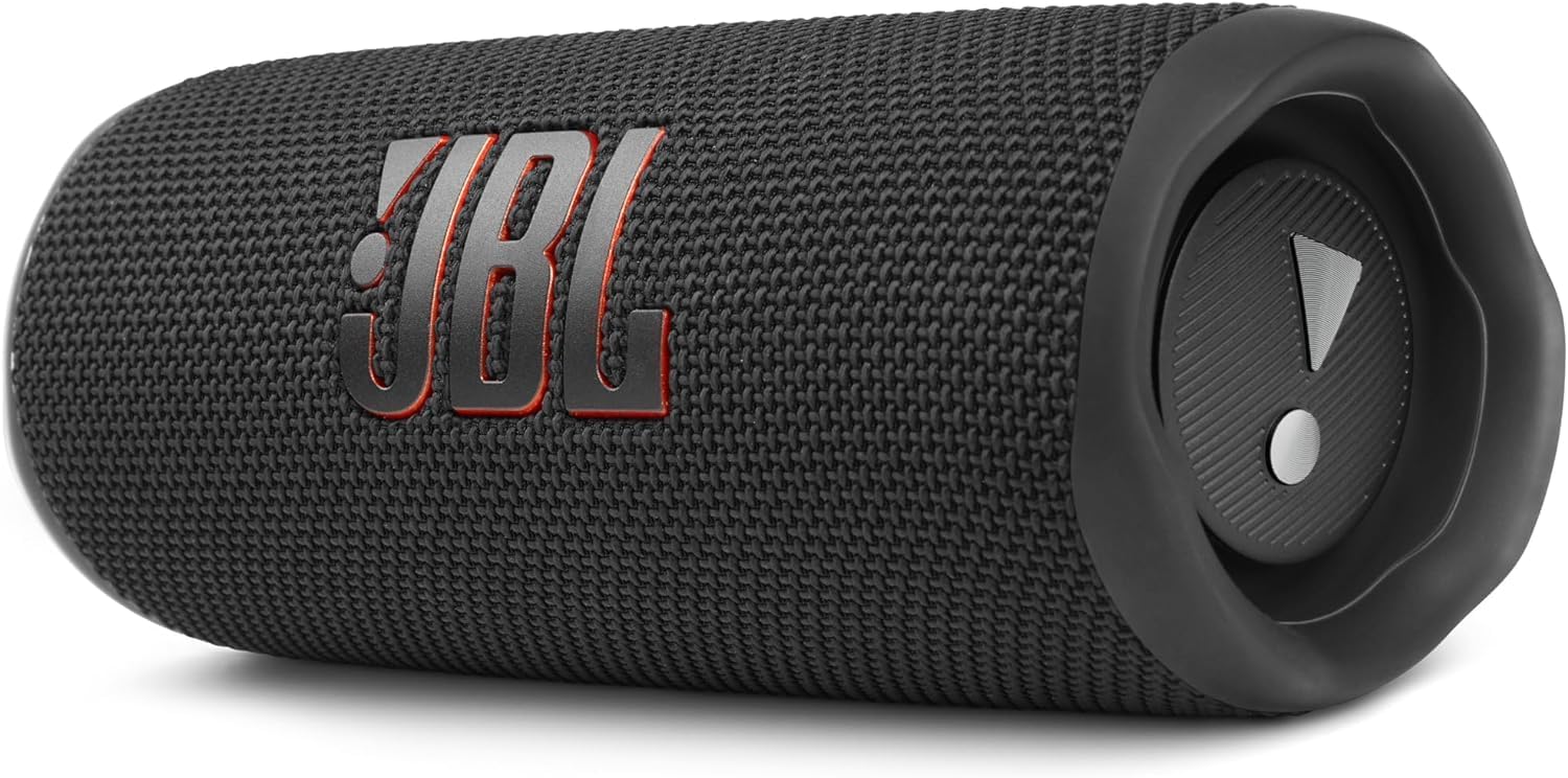 JBL Flip 6 Portable Bluetooth Speaker with 2-Way Speaker System and Powerful JBL Original Pro Sound, Up to 12 Hours of Playtime, Black-0