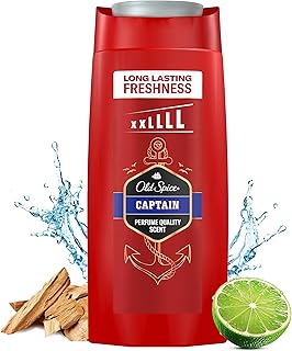 Old Spice Captain Mens Shower Gel and Shampoo, 3in1 Body Wash, Face and Hair, Long Lasting Freshness, Value Pack 675ml