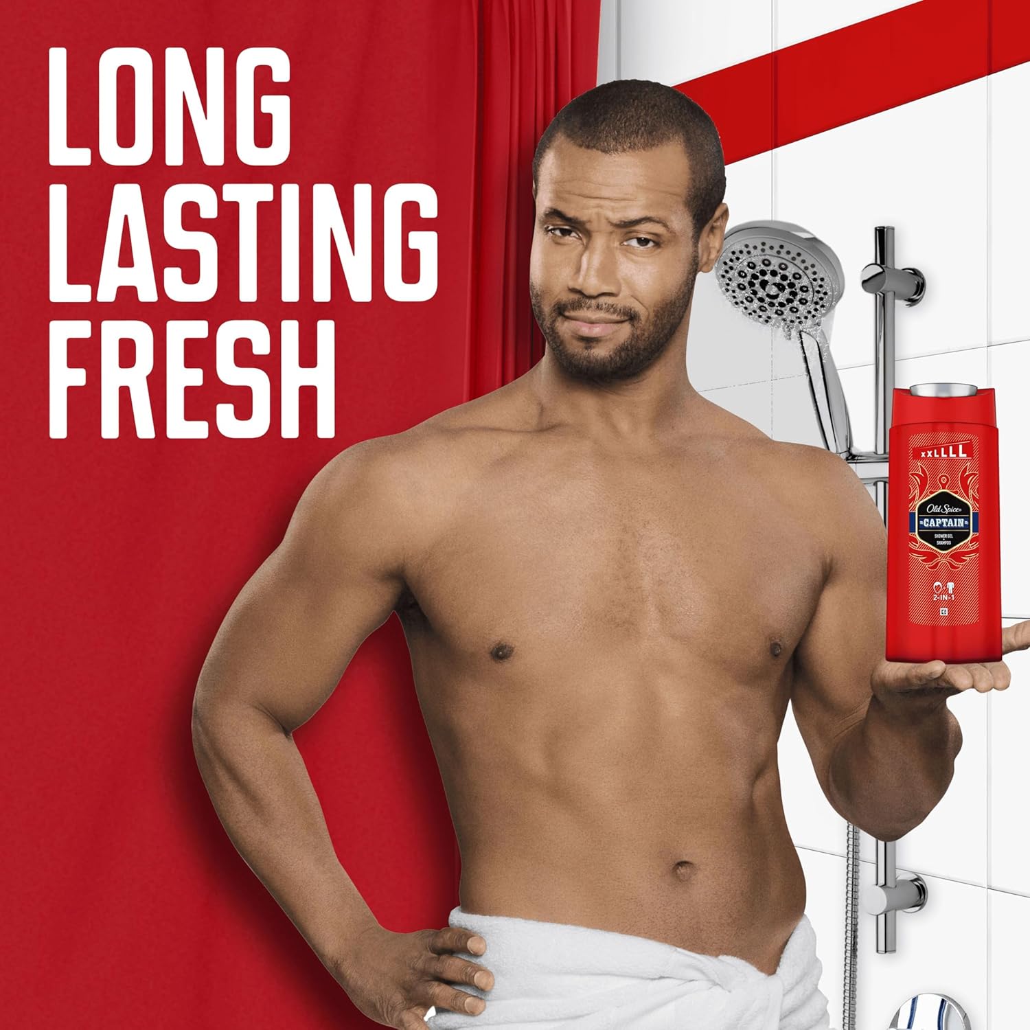 Old Spice Captain Mens Shower Gel and Shampoo, 3in1 Body Wash, Face and Hair, Long Lasting Freshness, Value Pack 675ml-2