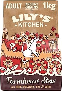 Lily’s Kitchen Made with Natural Ingredients Adult Dry Dog Food Beef Stew with Ancient Grains 1kg Bag