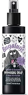 BUGALUGS Lavender & Chamomile Dog perfume dog spray with spray pump, Vegan dog cologne is a dog deodoriser spray. dog perfume spray dog deodorant use with our Dog Shampoo groom (200ml)