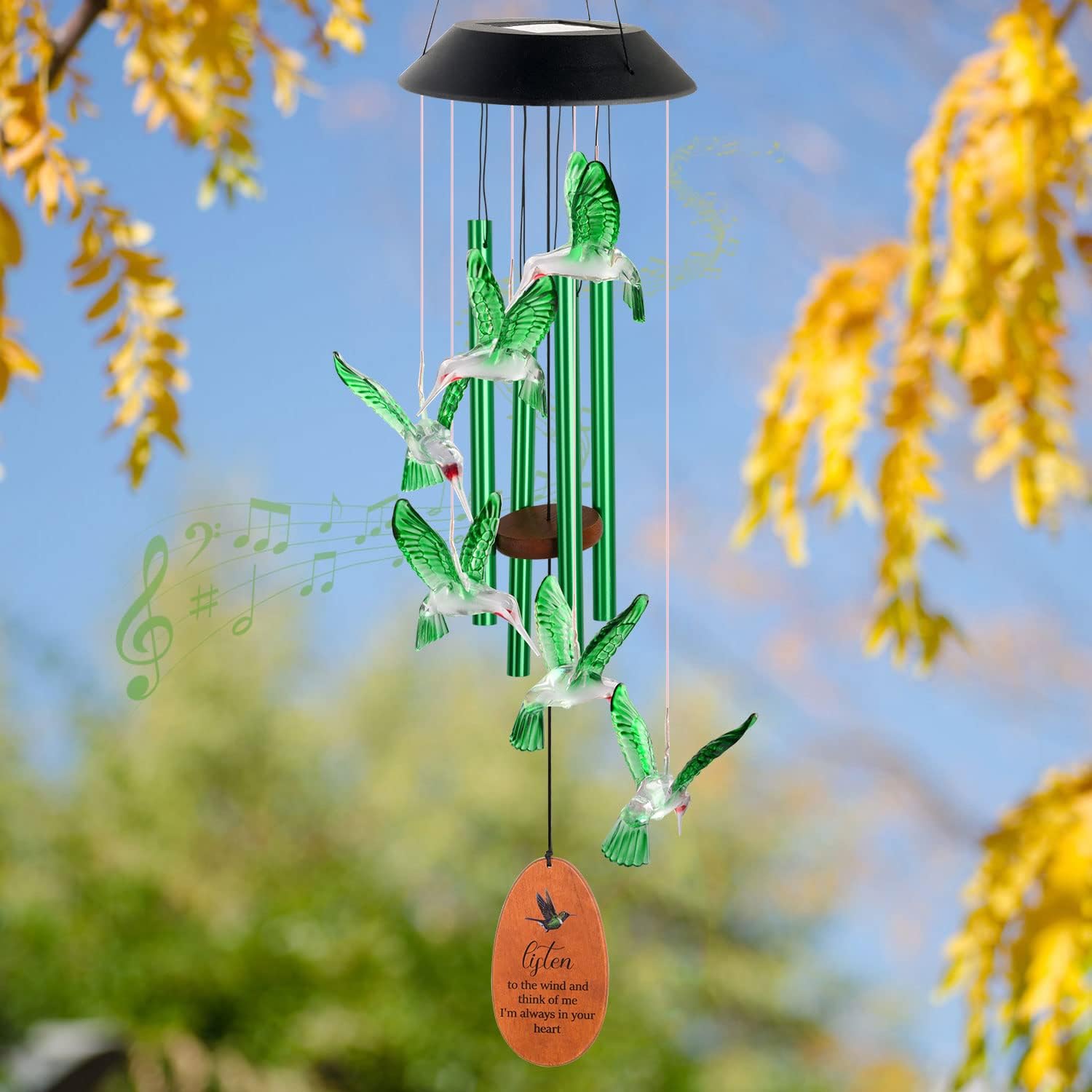 MARCHIORI Solar Wind Chimes,Solar Mobile Decor Gifts,Wind Chimes Gifts,Gifts for mom, Gifts for Women, Thanksgiving Gift,Mom Best Gift, Decor gifts, Parental gifts-3