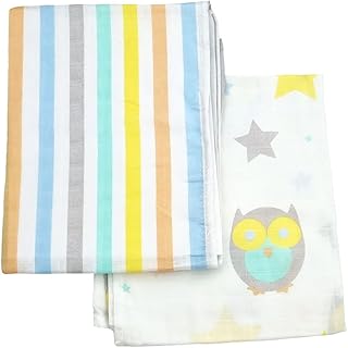 Beaming Baby 100% Organic Cotton Muslin Squares for Babies. Extra Absorbent, Pure, Soft, Breathable Baby Muslin Cloths 60x60cm. Baby Essentials, Burp Cloths, Face Cloths, Wash Cloths