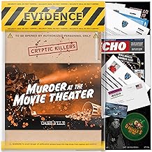 Cryptic Killers Unsolved mystery game - Cold Case Files Investigation - Detective clues/evidence - Solve the crime - Individuals, date nights & party groups - Murder at the Movie Theater