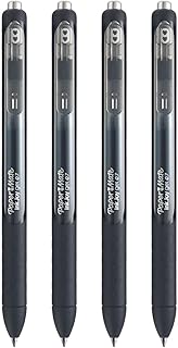 Paper Mate InkJoy Gel Retractable Pens - 0.7mm Medium Point - Black Ink - Pack of 4