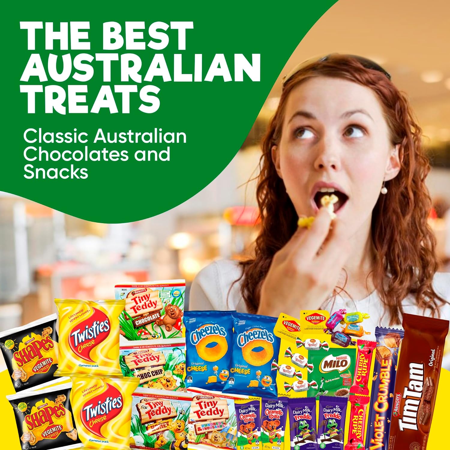 Ultimate Australian Snacks and Candy Box 29-Piece - Authentic Aussie Gifts featuring Arnott's Tim Tams, Vegemite, and More - Ideal Australian Food Treats for Expats, Birthday Gifts-7