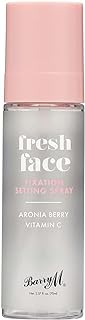 Barry M Fresh Face Fixation Makeup Setting Spray, Long-lasting, Infused With Aronia Berry and Vitamin C Clear