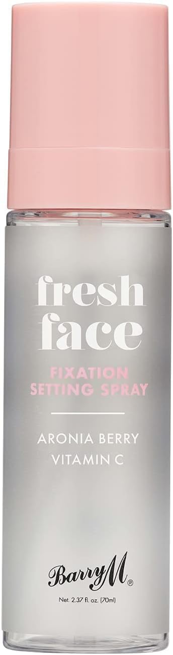 Barry M Fresh Face Fixation Makeup Setting Spray, Long-lasting, Infused With Aronia Berry and Vitamin C Clear-0