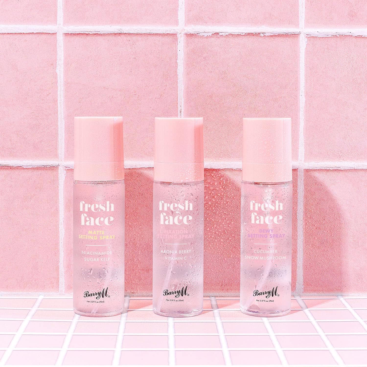 Barry M Fresh Face Fixation Makeup Setting Spray, Long-lasting, Infused With Aronia Berry and Vitamin C Clear-2