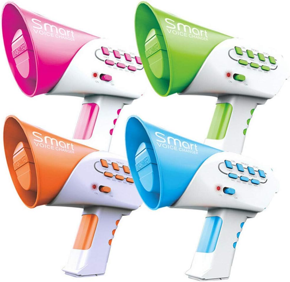 TOYANDONA Multi Voice Changer Megaphone Multi Noisemakers Megaphone Role Cosplay Toy Party Prank Toy Blue-1