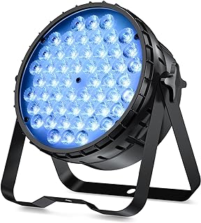 BETOPPER Stage Lights Strobe Lights LED Par Lights 54x3W LED RGB, DMX512/Sound Activated DJ Lights Strobe/Wash Lights for Wedding, Club, Party, Concert Bars Show