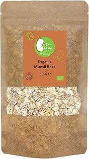 Organic Muesli Base (Oat, Wheat, Barley) - Certified Organic - by Busy Beans Organic (500g)