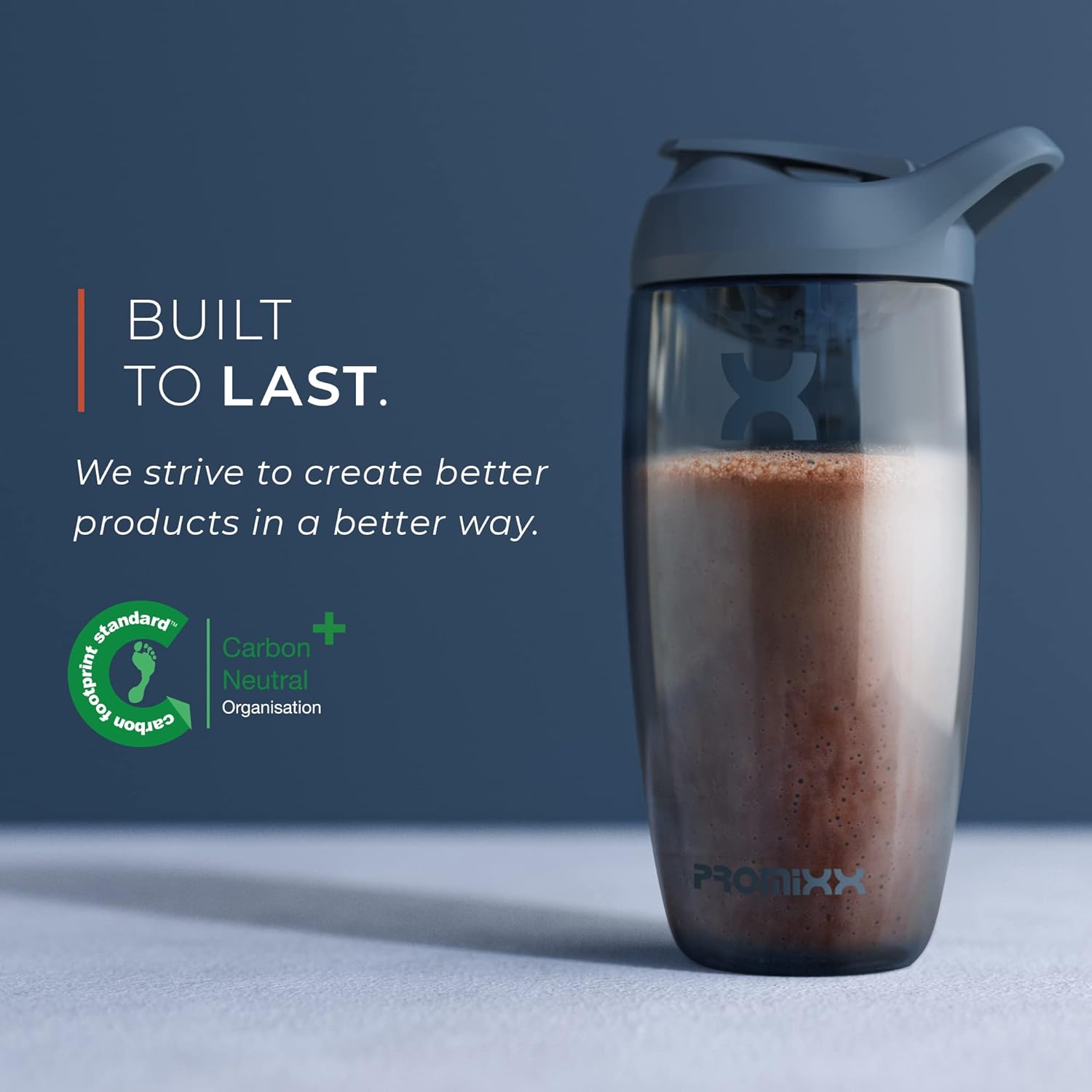 Promixx Pursuit Protein Shaker Bottle - Premium Shaker for Protein Shakes - Lifetime Durability, Leakproof, Odourless - 700ml / 24oz (Seagrass Green)-5