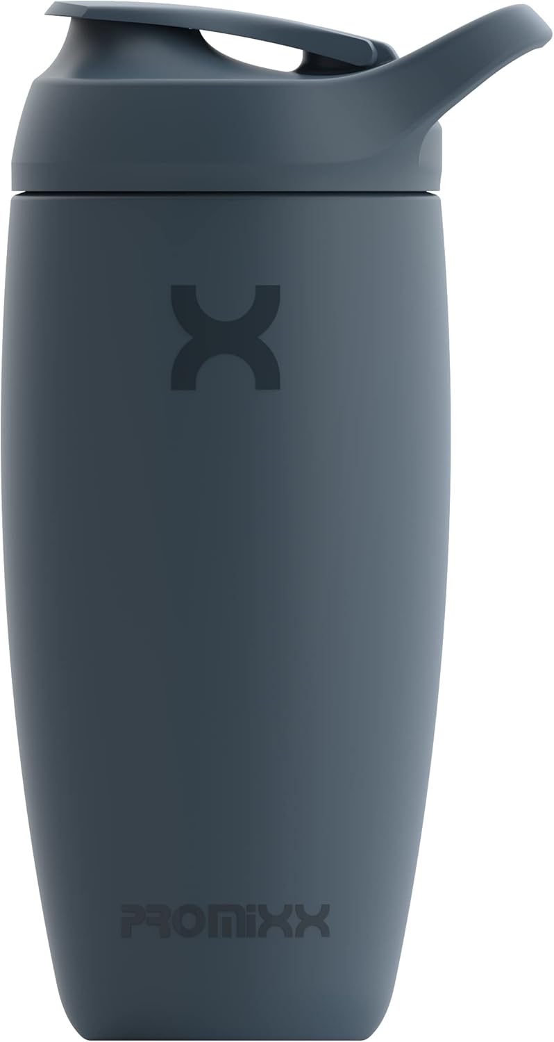 Promixx Pursuit Shaker Bottle Insulated Stainless Steel Water Bottle and Blender Cup, 550ml, Midnight Blue-8