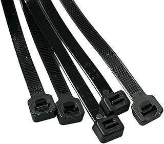 On1shelf® Cable Ties, 550mm x 9.0mm, 21.6" Premium Tie Wraps, Strong and Long Nylon Zip Tie (20, Black)