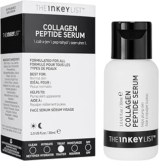 The INKEY List Collagen Peptide Serum 30ml | Targets Fine Lines & Wrinkles | Plumps and Firms Skin | Fragrance Free | Suitable For All Skin Types