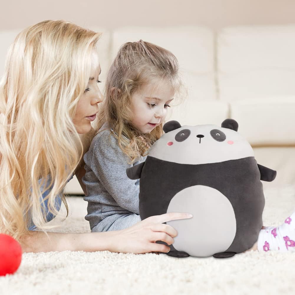 LICHENGTAI Animal Plush Stuffed Pillow, Cute Panda Doll Cushion, Cartoon Plush Pillow Huggable Cushion Soft Chubby Cushion Toys Cuddly Pillow Lifelike Animal Toy for Kids Adults, 40cm-2