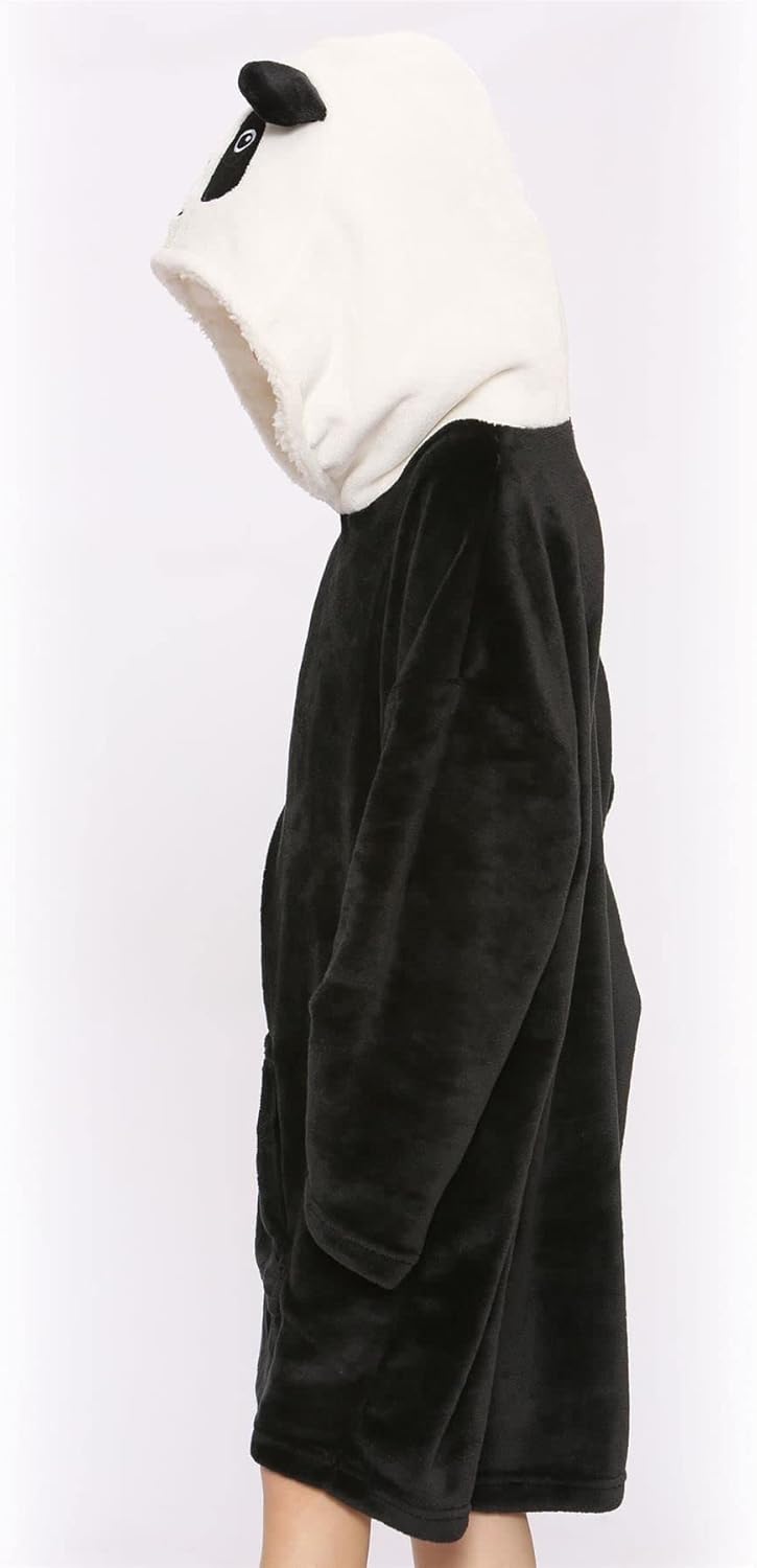 A2Z 4 Kids Girls Boys Oversized Hoodie Panda Snuggle Blanket Super Soft Warm Fleece Kangaroo Pocket-3