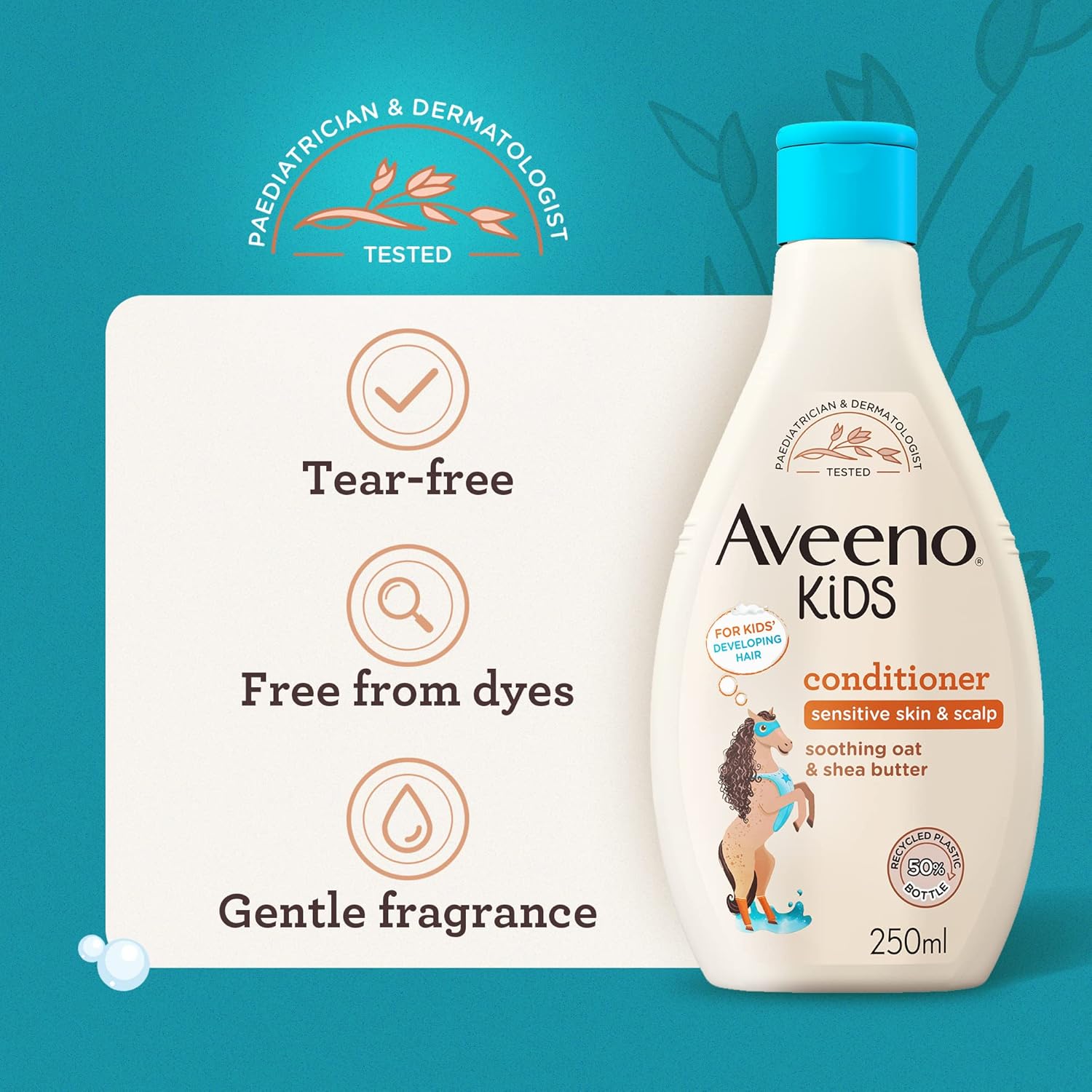 Aveeno Baby Kids Conditioner 250ml | Enriched with Soothing Oat & Shea Butter | Hair Conditioner for Children Developed for Your Little Superhero | Childrens Toiletries Sets-3