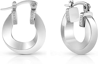 GUESS Hoops Don't Lie Earrings JUBE01485JWRHT-U Brand, one Size, Non-Precious Metal, Not a Gemstone