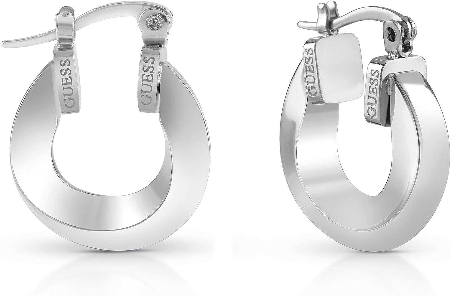 GUESS Hoops Don't Lie Earrings JUBE01485JWRHT-U Brand, one Size, Non-Precious Metal, Not a Gemstone-0