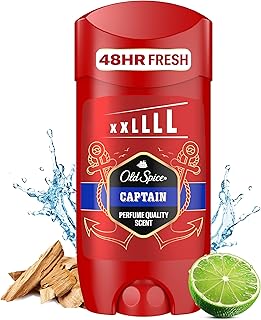 Old Spice Captain Aluminium Free Deodorant Stick For Men, 85 ML, Stay Fresh For 48H, Anti White Marks, Scent of Open Ocean, Sandalwood & Citrus Notes