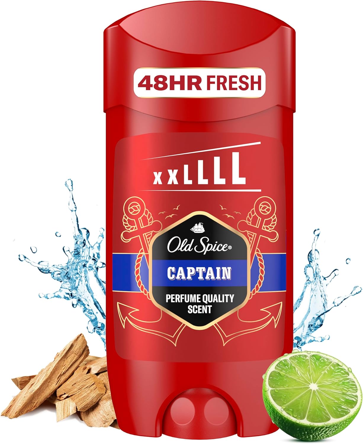 Old Spice Captain Aluminium Free Deodorant Stick For Men, 85 ML, Stay Fresh For 48H, Anti White Marks, Scent of Open Ocean, Sandalwood & Citrus Notes-0